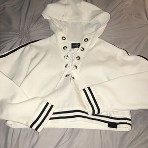 Fenty x Puma Rising Sun Lace up Hoodie Sweatshirt